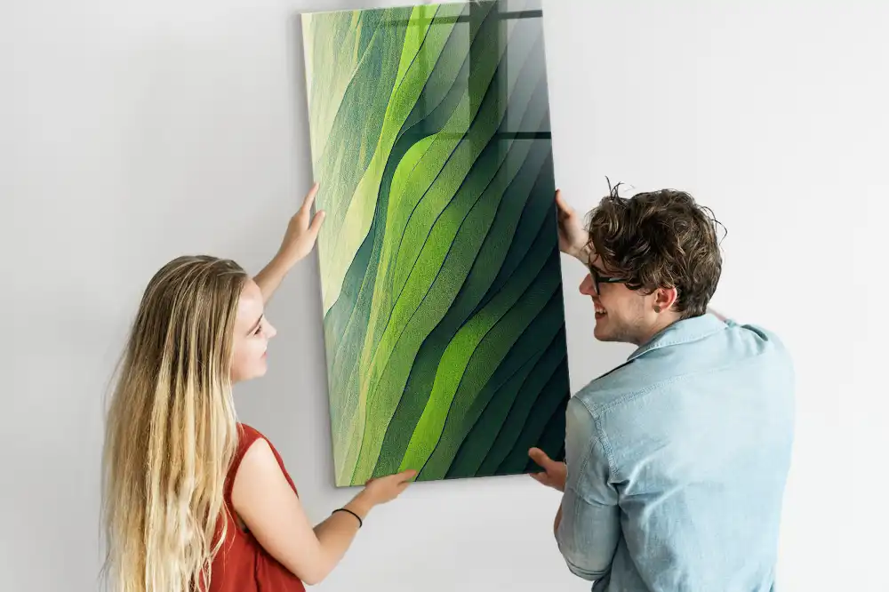 Tableau magnétique mural contours du paysage