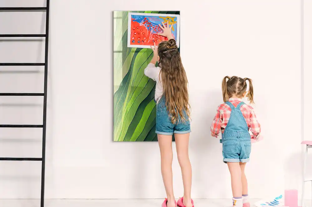 Tableau magnétique mural contours du paysage