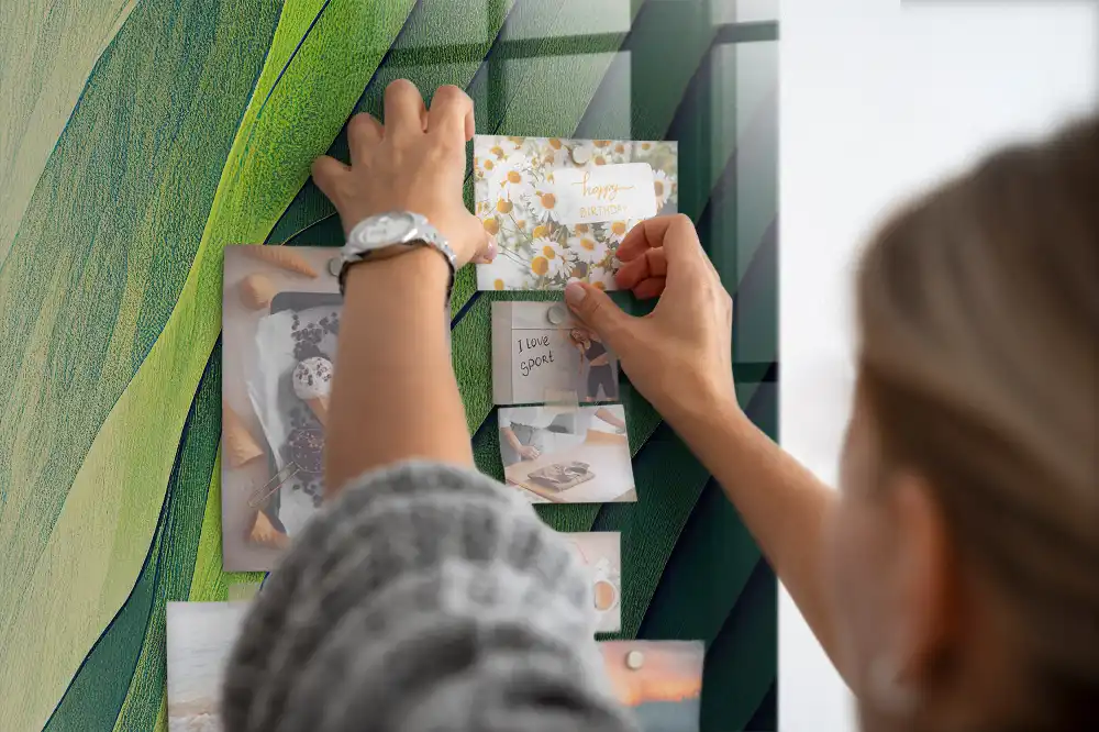 Tableau magnétique mural contours du paysage