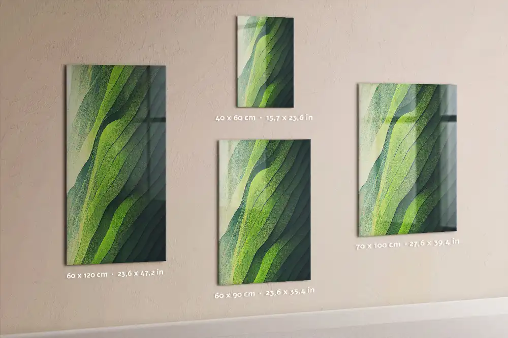 Tableau magnétique mural contours du paysage