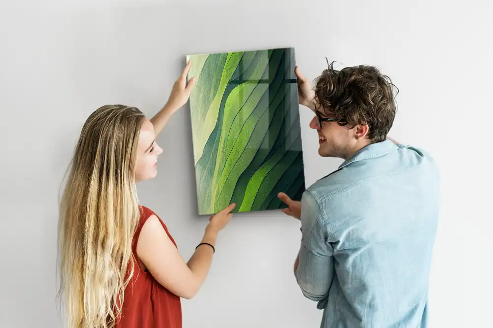 Tableau magnétique mural contours du paysage