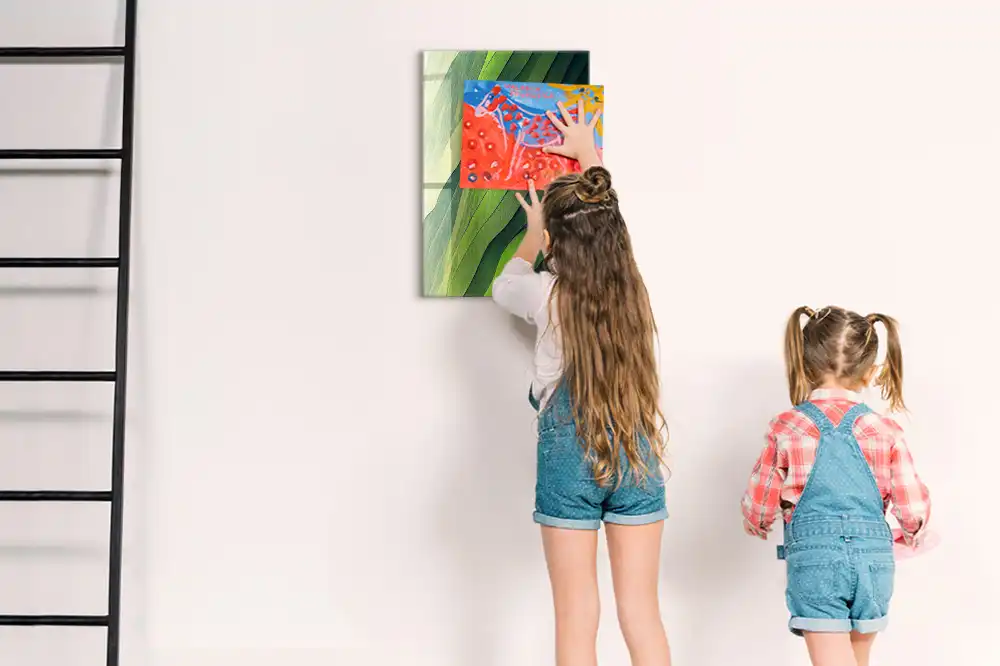 Tableau magnétique mural contours du paysage
