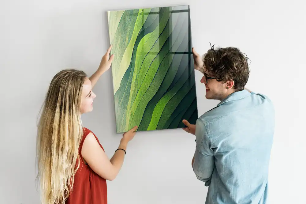 Tableau magnétique mural contours du paysage