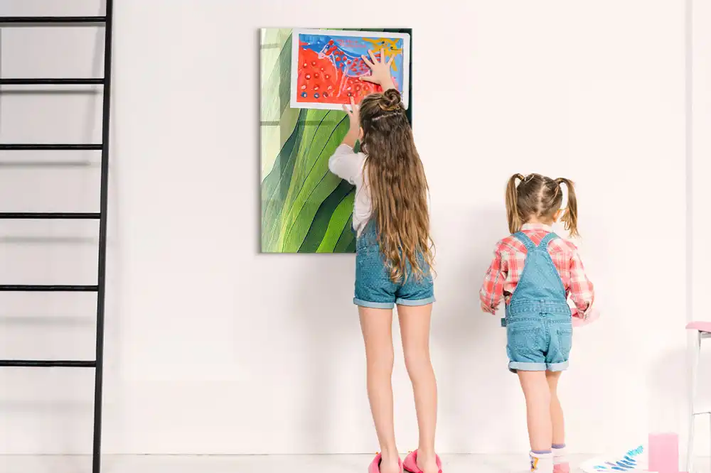 Tableau magnétique mural contours du paysage