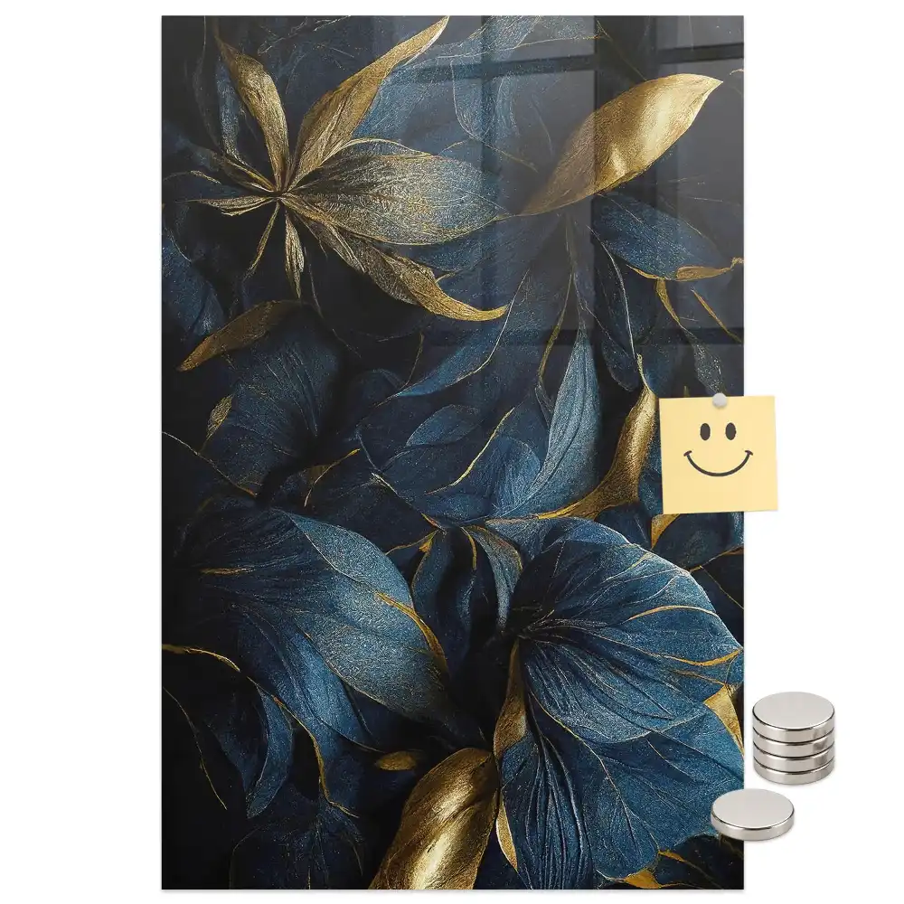 Tableau aimanté fleurs sombres
