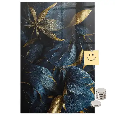 Tableau aimanté fleurs sombres