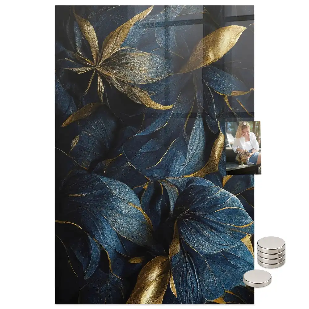 Tableau aimanté fleurs sombres
