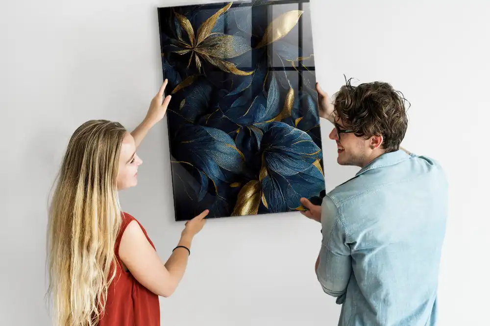 Tableau aimanté fleurs sombres