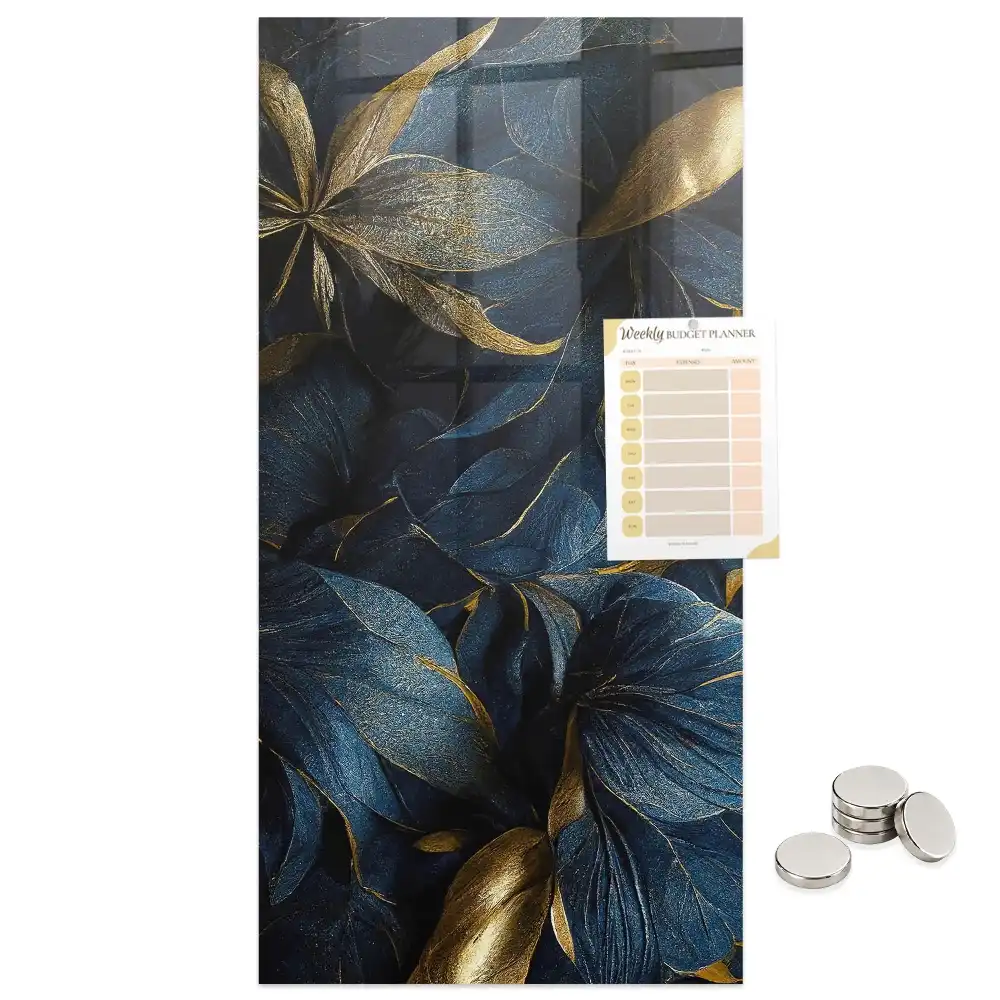 Tableau aimanté fleurs sombres