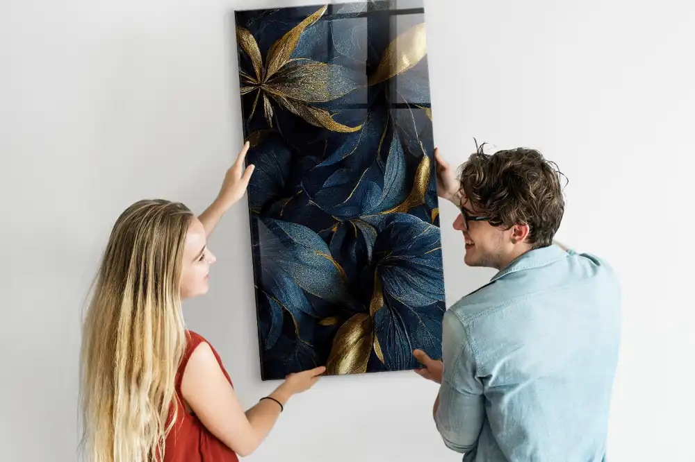 Tableau aimanté fleurs sombres