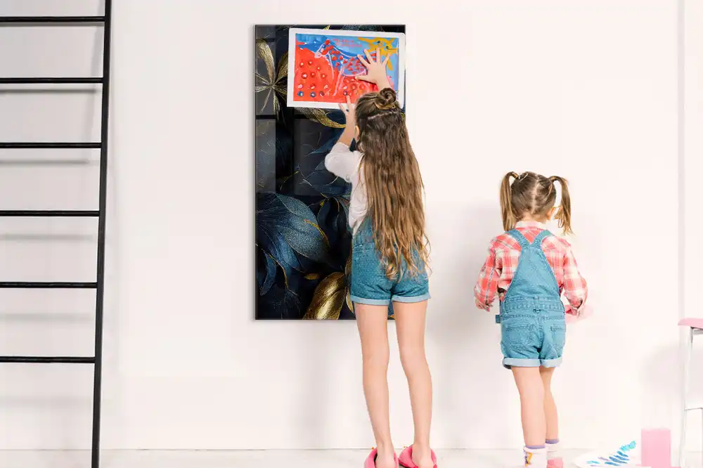 Tableau aimanté fleurs sombres