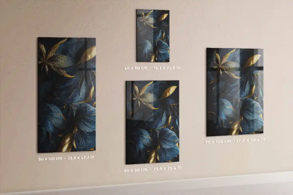 Tableau aimanté fleurs sombres