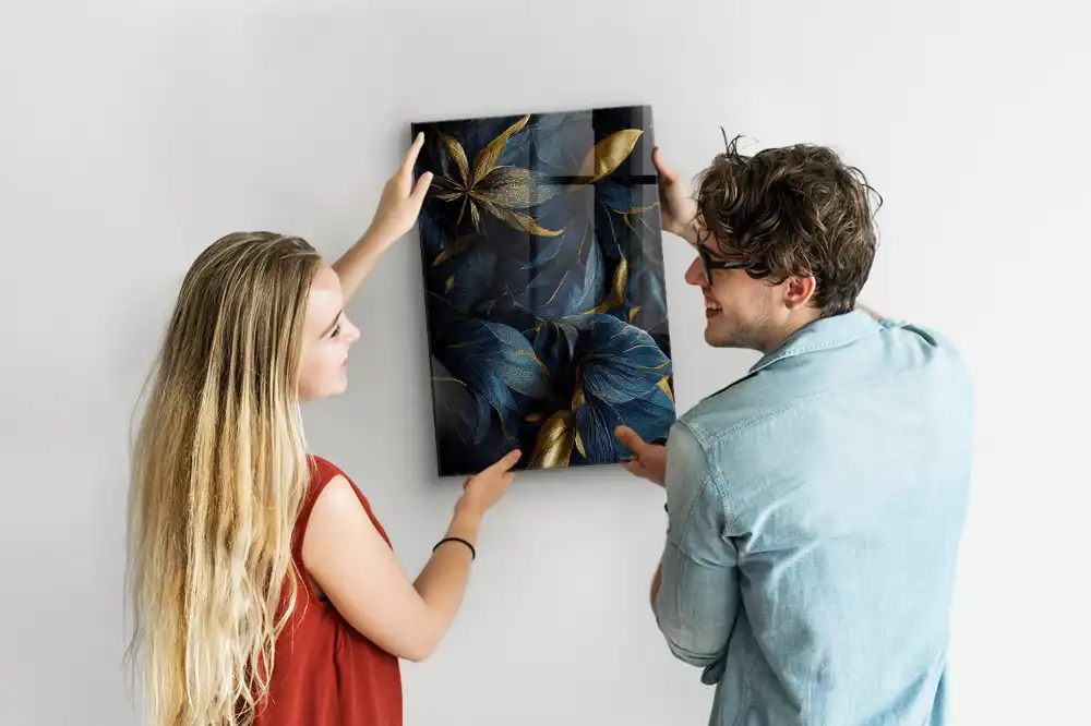 Tableau aimanté fleurs sombres