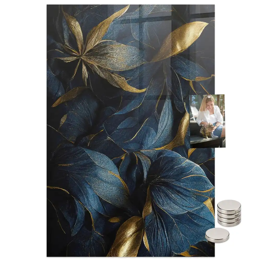 Tableau aimanté fleurs sombres