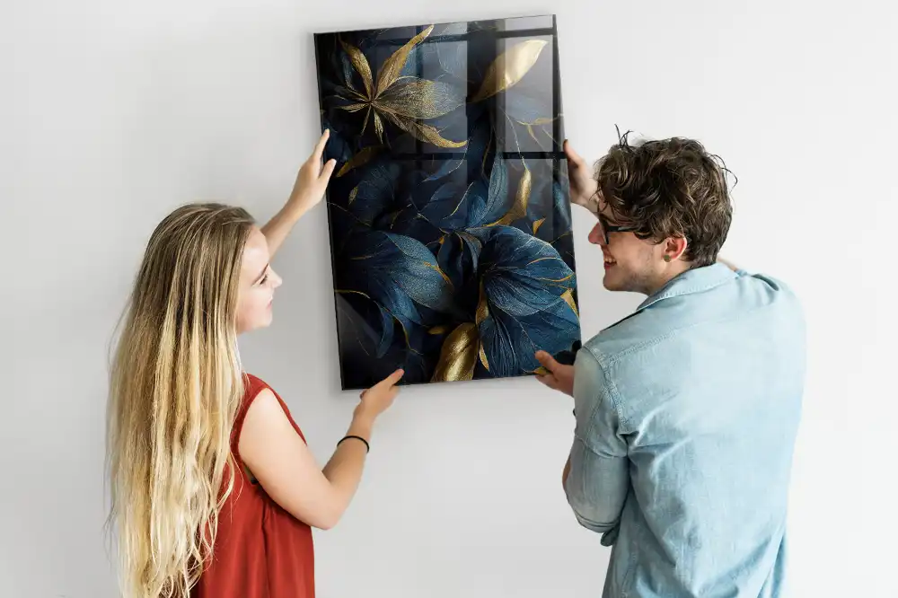 Tableau aimanté fleurs sombres