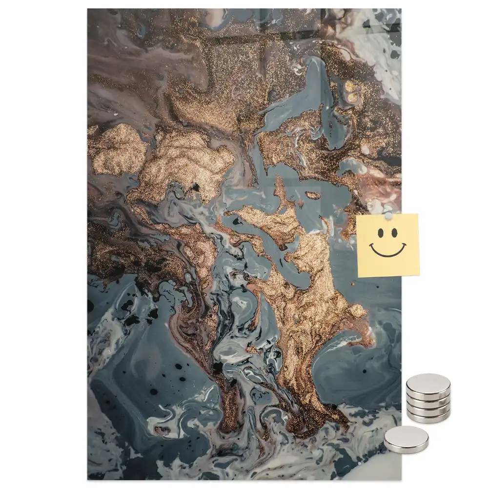 Tableau magnétique effet marbre artistique