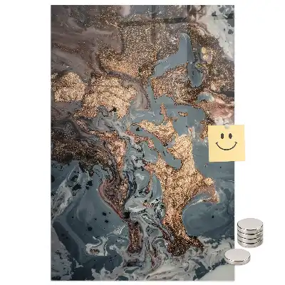 Tableau magnétique effet marbre artistique