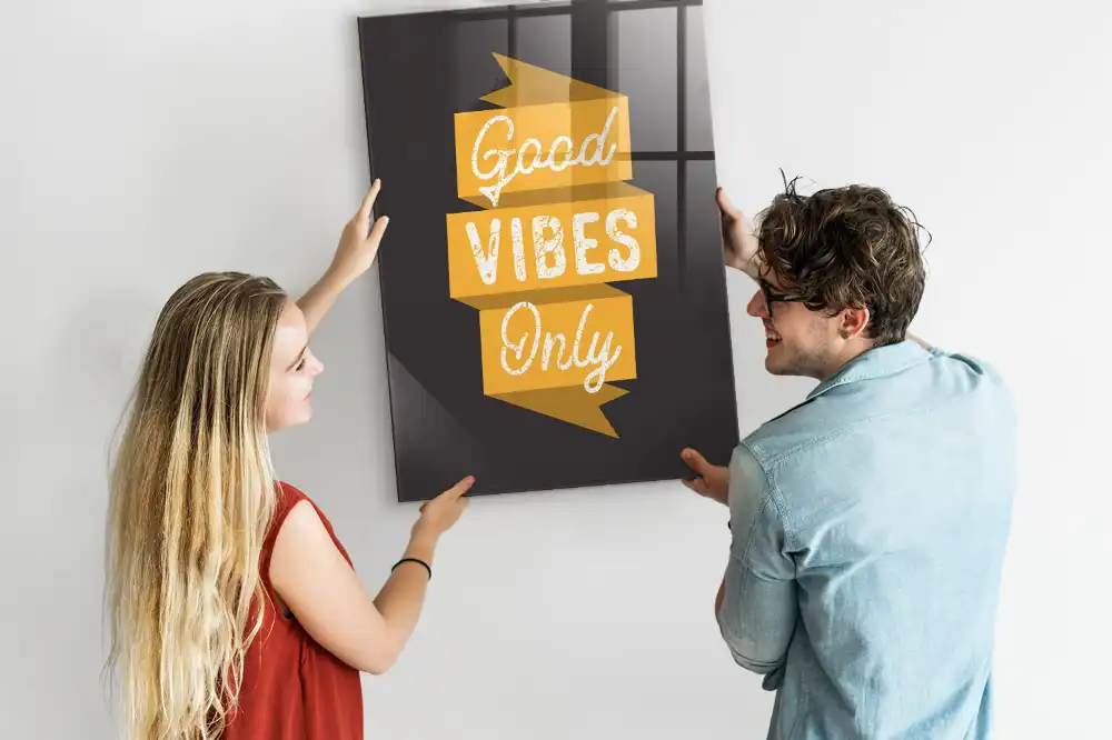 Tableau magnétique avec citation inspirante