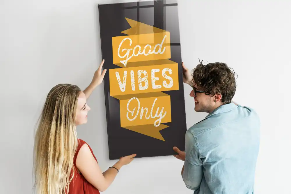 Tableau magnétique avec citation inspirante