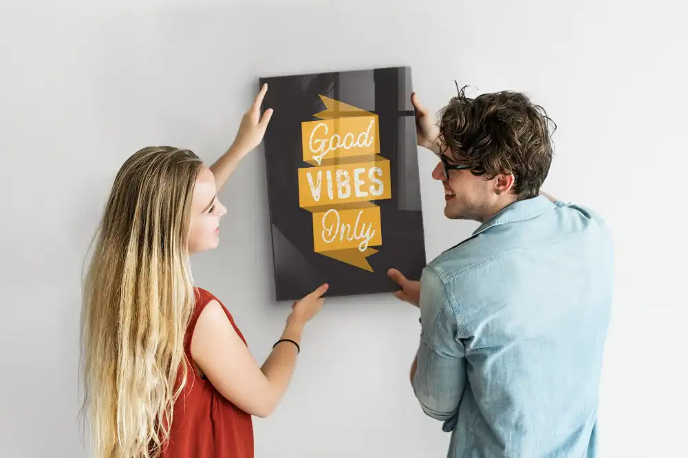 Tableau magnétique avec citation inspirante