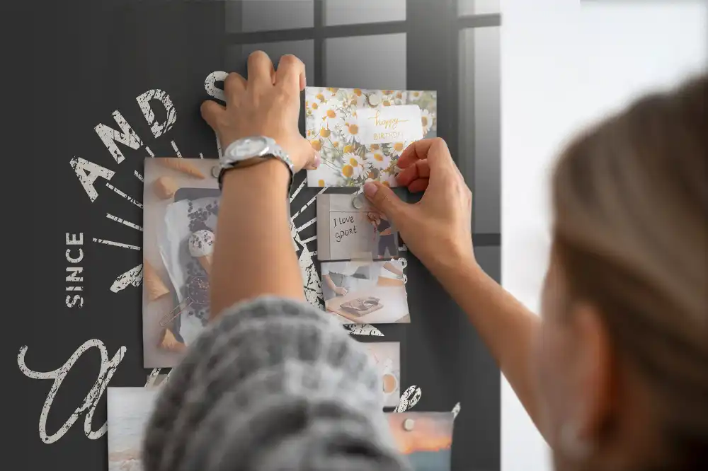 Tableau magnétique décoratif affiche rétro