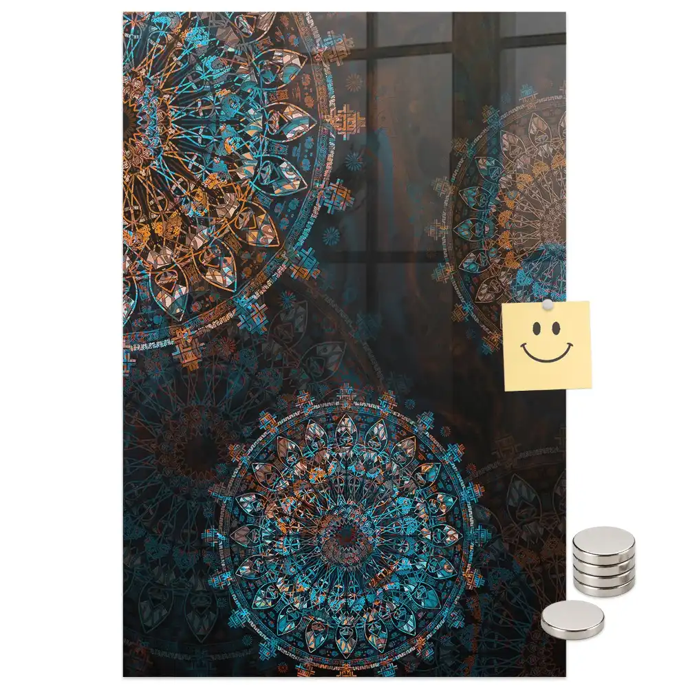 Tableau magnétique mural décoratif motif mandala
