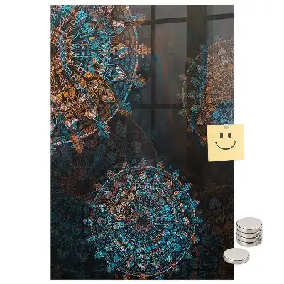 Tableau magnétique mural décoratif motif mandala