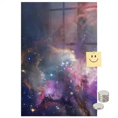 Tableau magnétique motif galaxie et espace