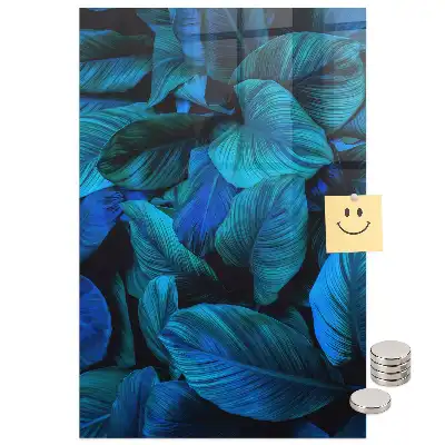 Tableau aimanté à motif de feuilles exotiques