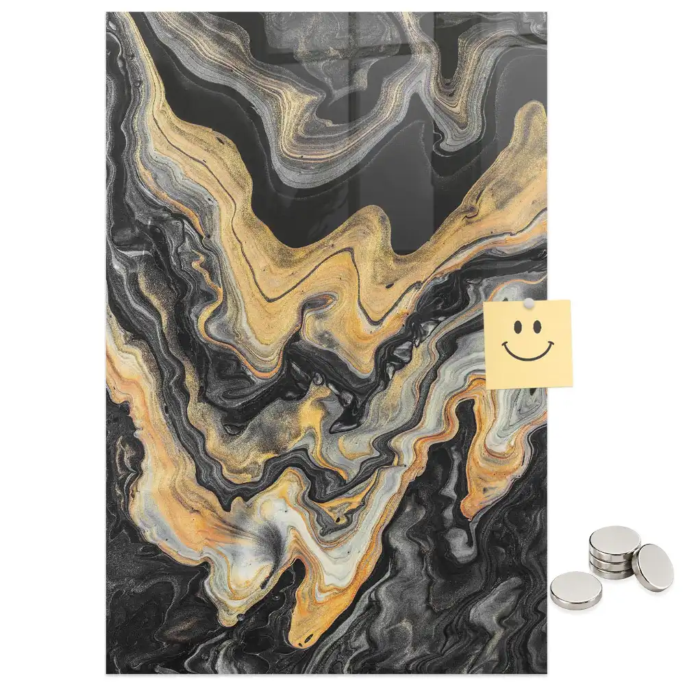 Tableau magnétique décoratif à motifs de taches abstraites