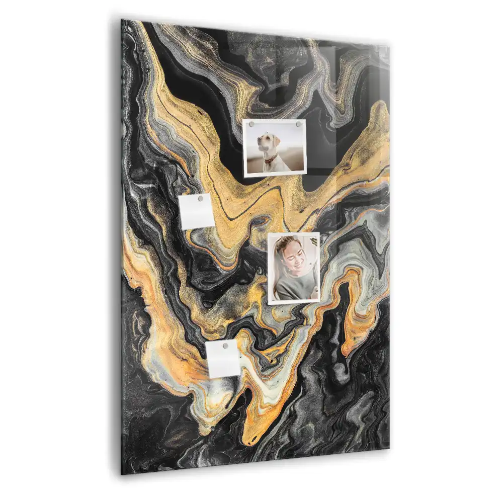 Tableau magnétique décoratif à motifs de taches abstraites