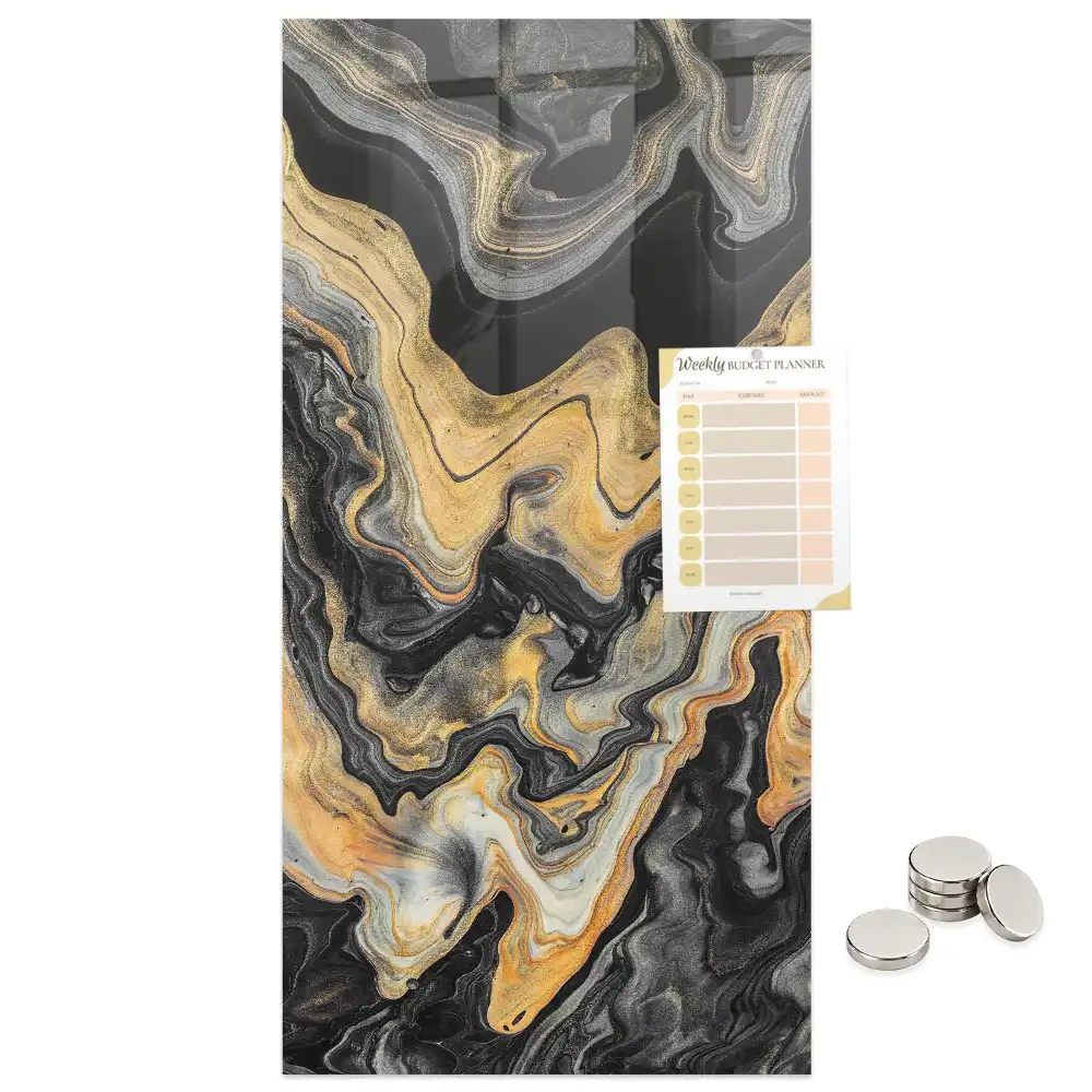 Tableau magnétique décoratif à motifs de taches abstraites