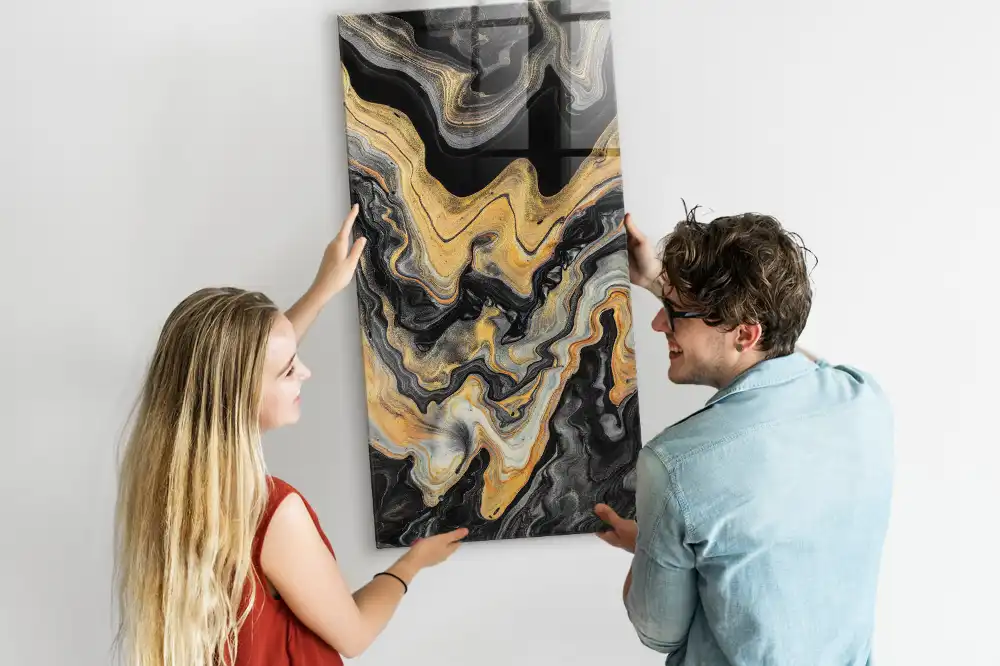 Tableau magnétique décoratif à motifs de taches abstraites