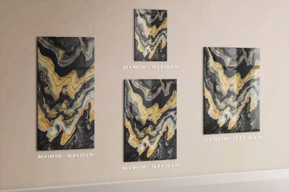 Tableau magnétique décoratif à motifs de taches abstraites