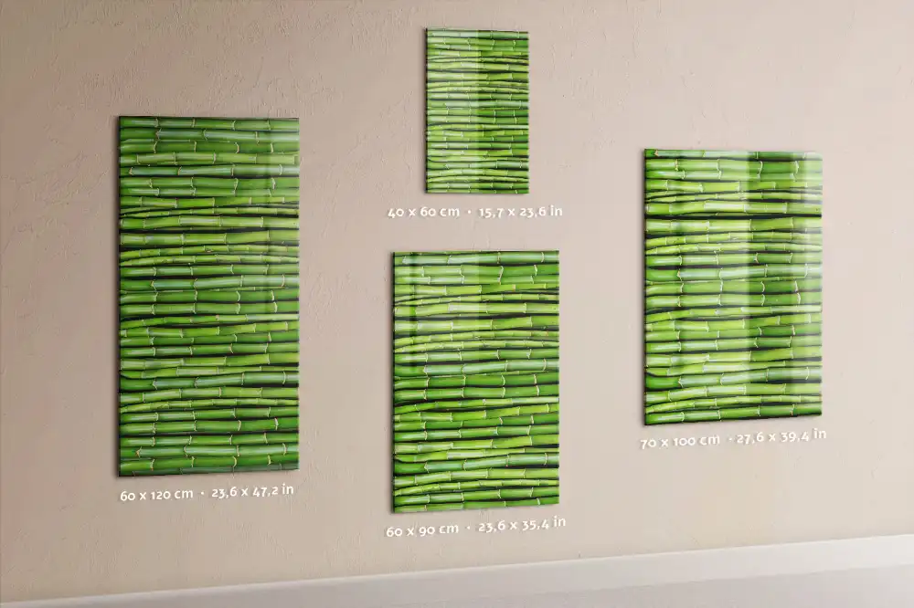 Tableau magnétique mural en bambou