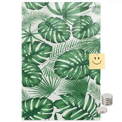 Tableau aimanté motif feuilles de monstera