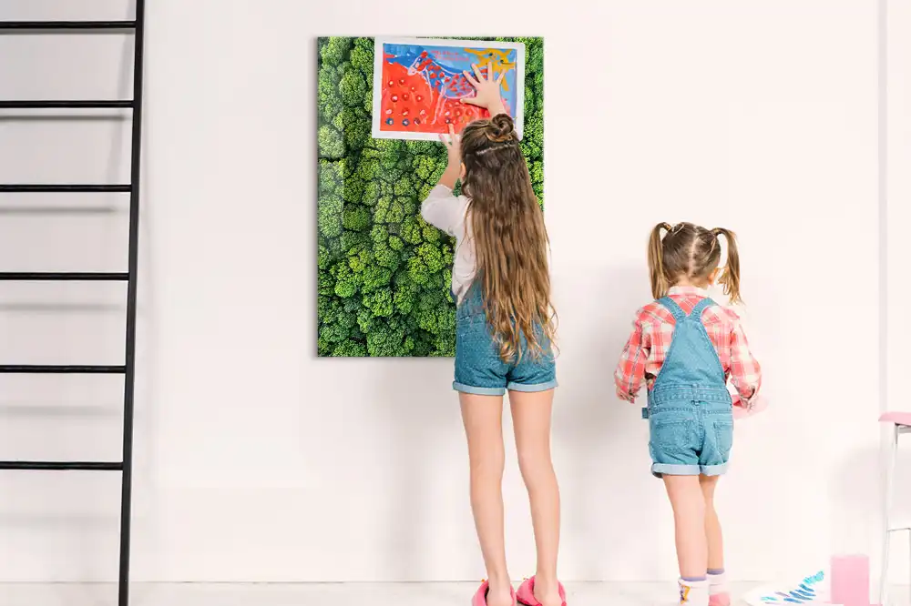 Tableau magnétique mural motif arbres forestiers