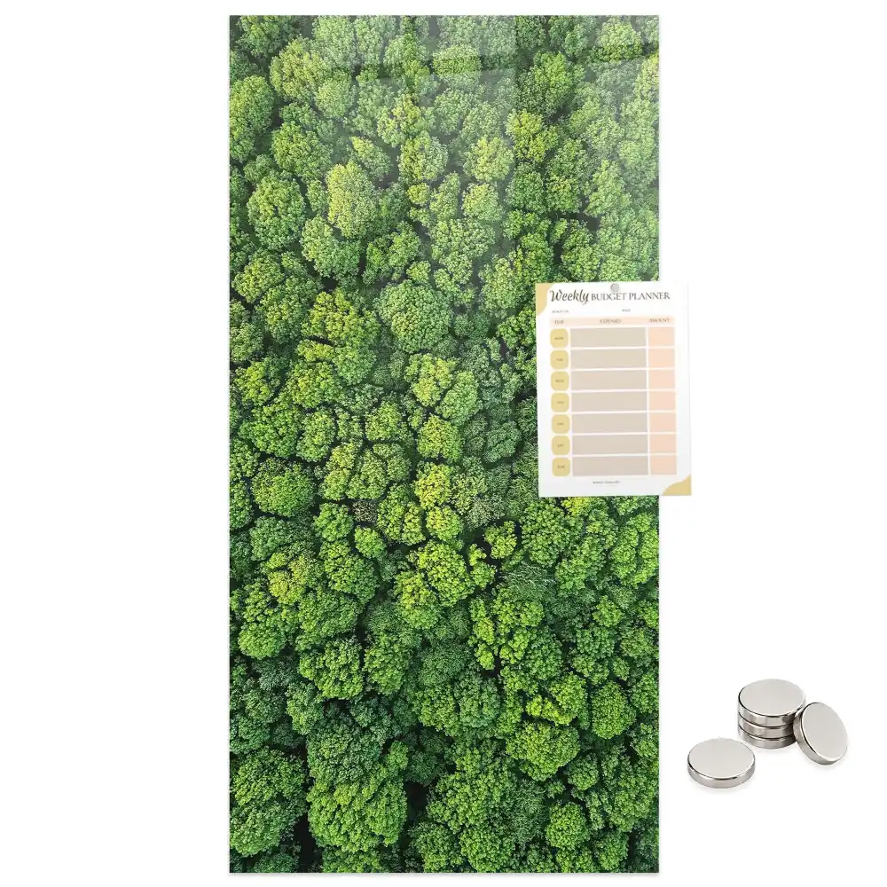 Tableau magnétique mural motif arbres forestiers