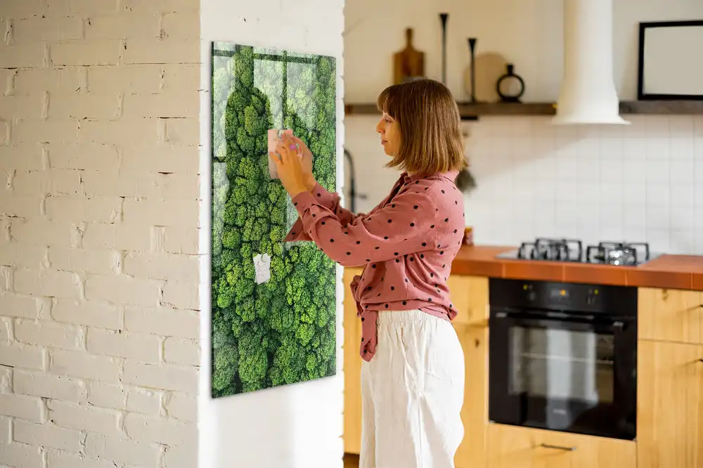 Tableau magnétique mural motif arbres forestiers