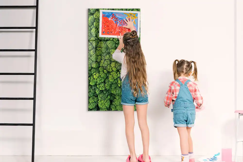 Tableau magnétique mural motif arbres forestiers