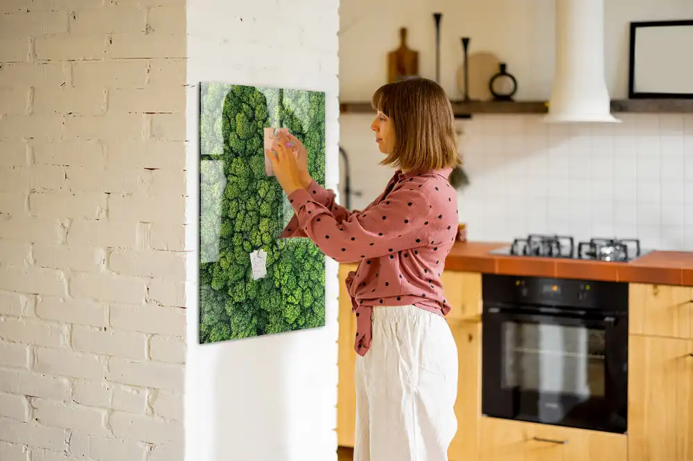 Tableau magnétique mural motif arbres forestiers