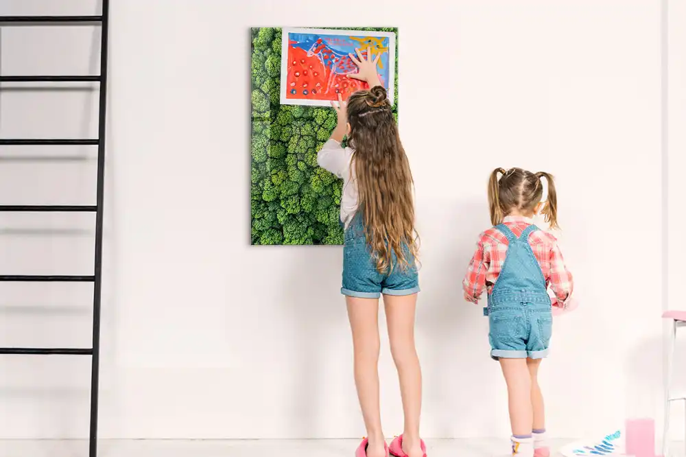 Tableau magnétique mural motif arbres forestiers