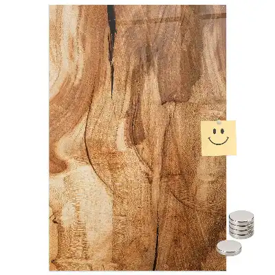 Tableau magnétique décoratif en bois véritable