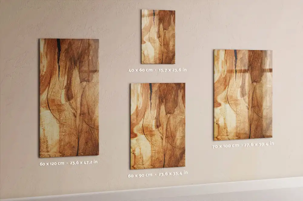 Tableau magnétique décoratif en bois véritable
