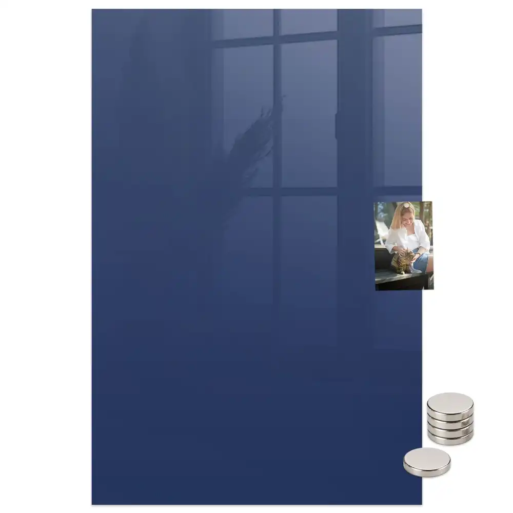 Tableau magnétique mural bleu marine