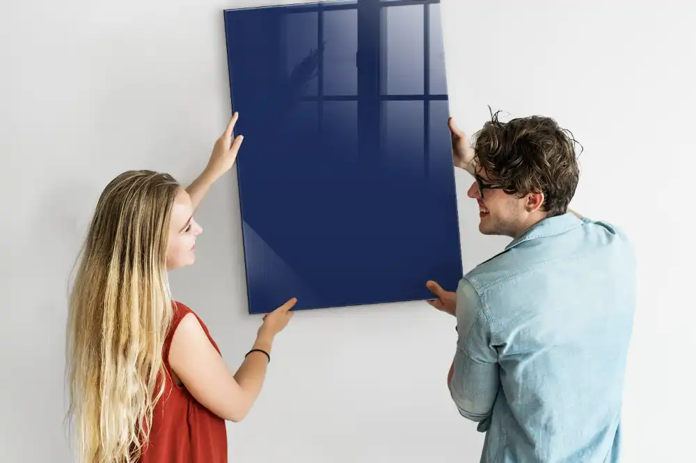 Tableau magnétique mural bleu marine