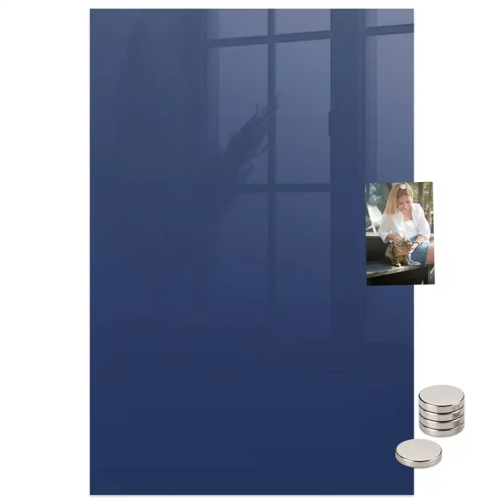 Tableau magnétique mural bleu marine