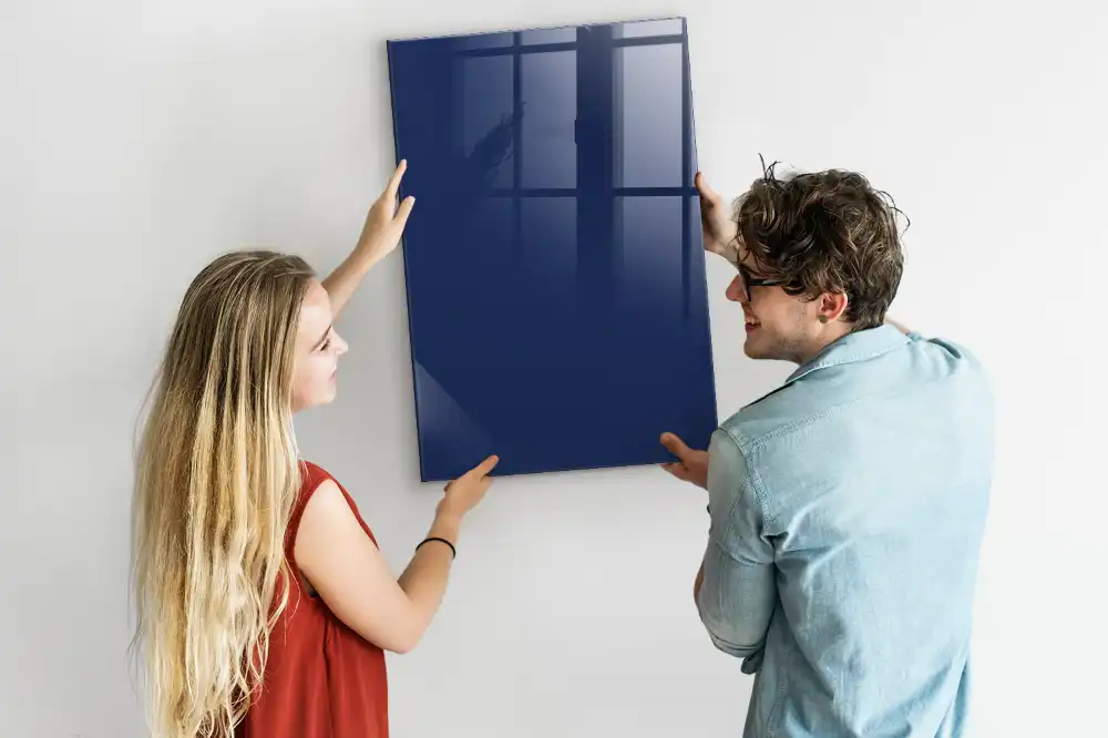 Tableau magnétique mural bleu marine