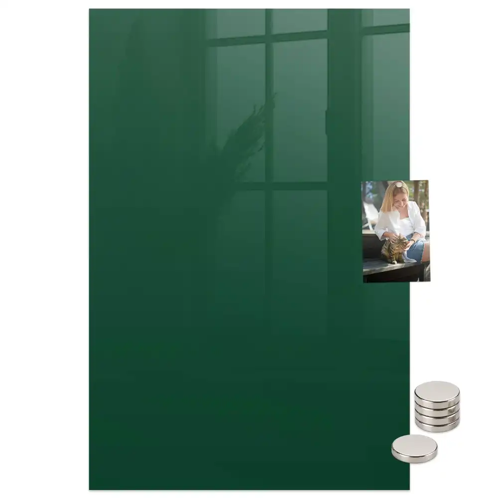 Tableau magnétique vert bouteille