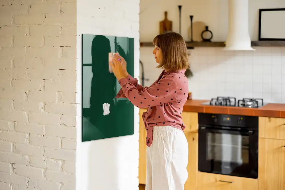 Tableau magnétique vert bouteille